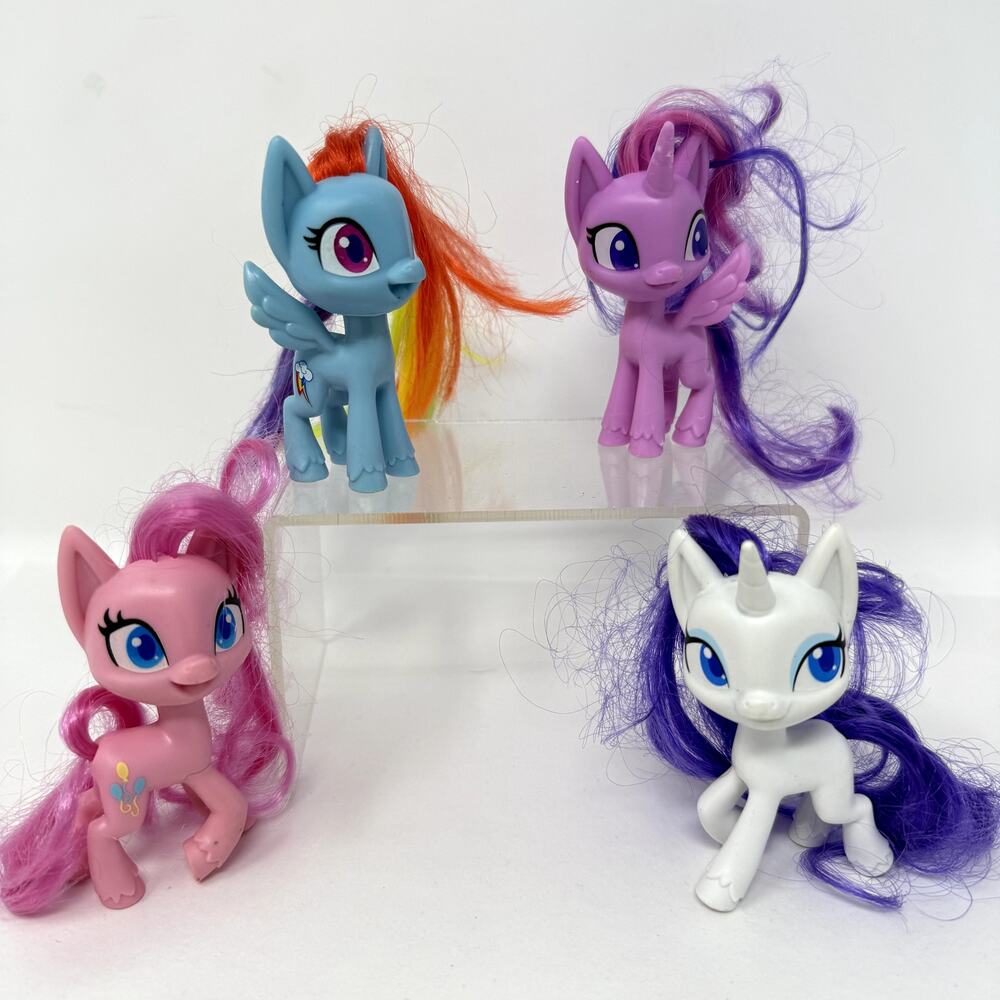 Hasbro My Little Pony Mega Friendship Collection Figures Brushable Hair Set of 4